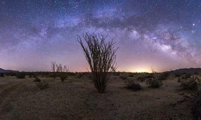 当灯光熄灭之后 | 安扎-博雷戈沙漠州立公园上空的银河, 加利福尼亚州, 美国 (© Kevin Key/Slworking)/Getty Images)
